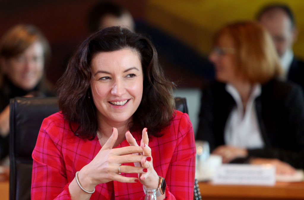Dorothee Bär at a meeting of the federal cabinet